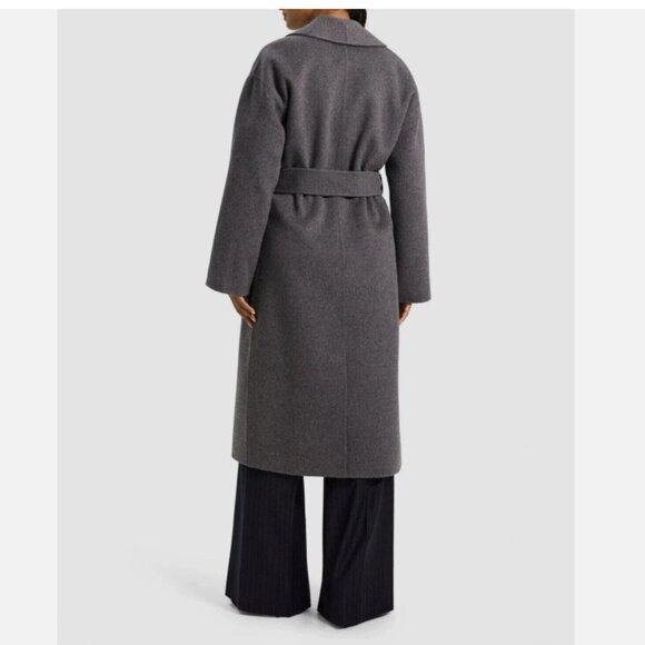 Theory Wool & Cashmere-Blend Robe Coat - Picture 4 of 9